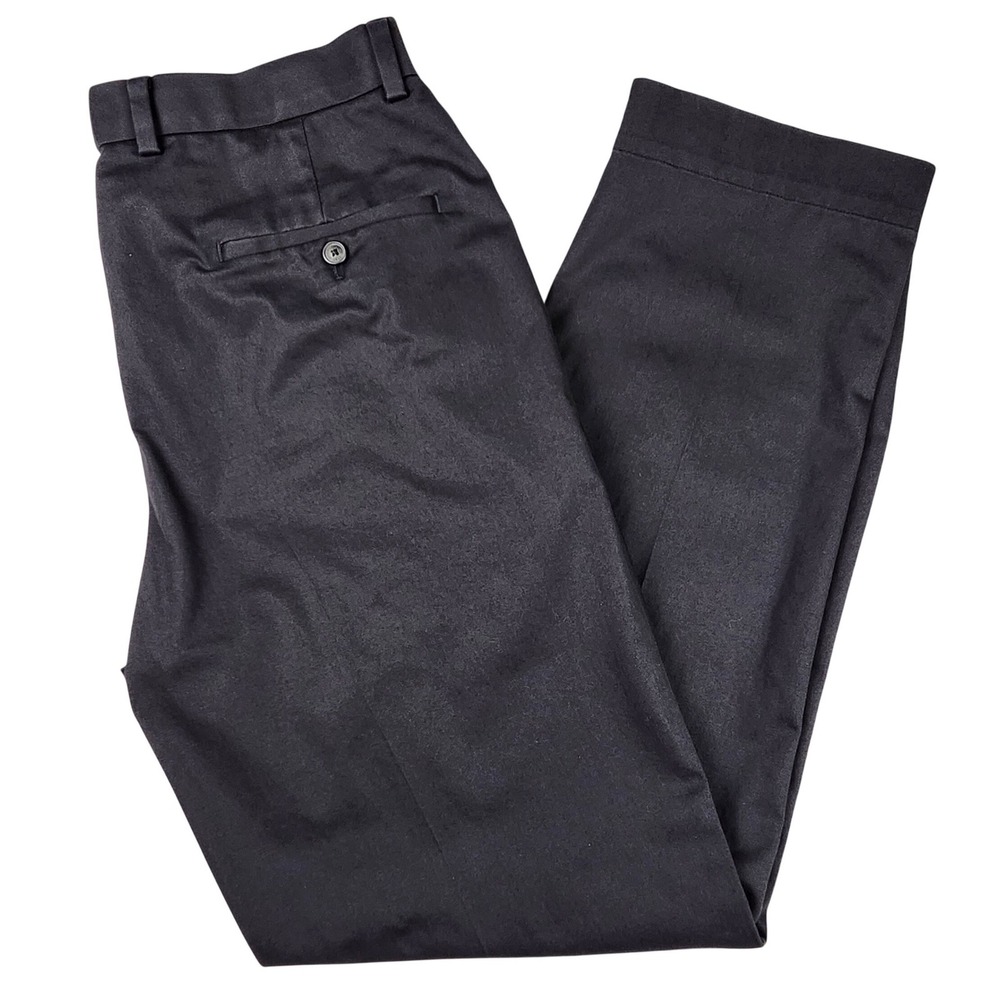 Brooks Brothers Mens Advantage Chino Stretch Clark Fit Pants Black W36 L32‎